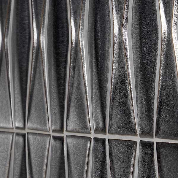 Nabi Harlequin Gunmetal Ceramic Tile