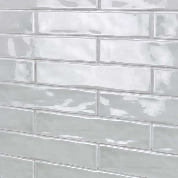 Sample of Seaport Chameleon Sage Gray 2x10 Polished Ceramic Tile [$7.99 per sq. ft.]