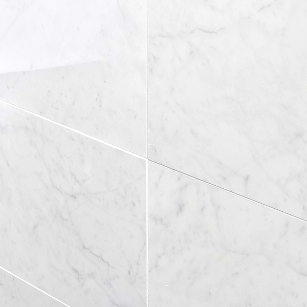 Marble Tech Bianco Gioia 12x24 Polished Marble Look Porcelain Tile