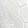 Meadowmere Cement White 3" Hexagon Matte Ceramic Tile