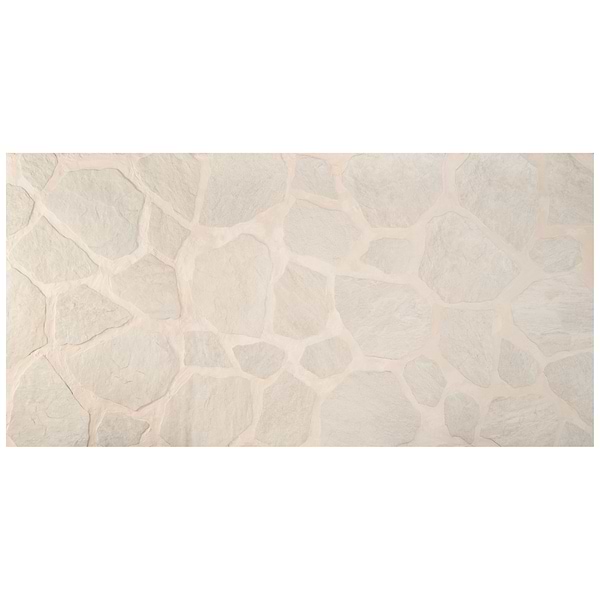 Pathstone Marfil Cream Textured Matte Porcelain Flagstone Tile