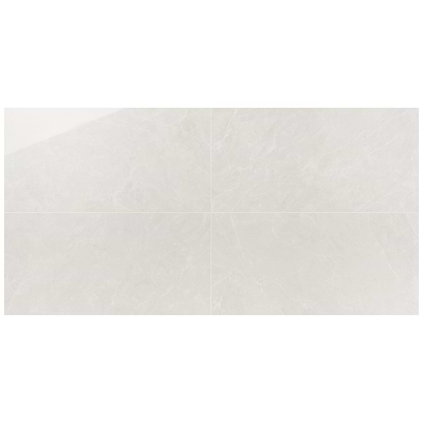 Boscato Cream White 24x48 Marble Look Polished Porcelain Tile