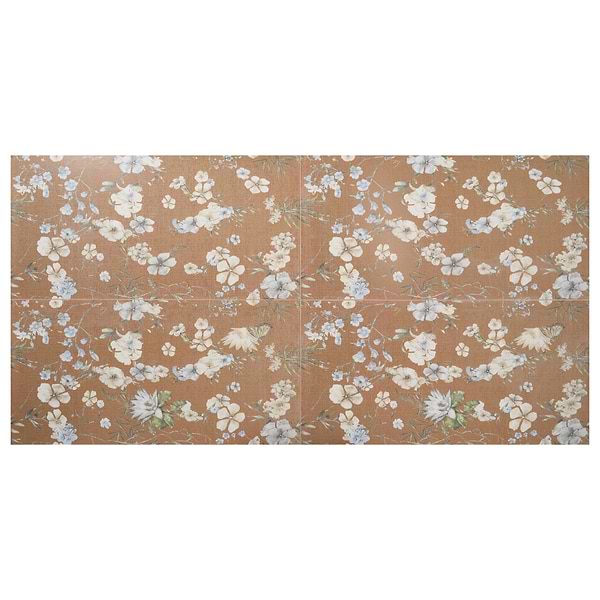 Wakana Autumn Terracotta 24x48 Artisan Decor Matte Porcelain Tile