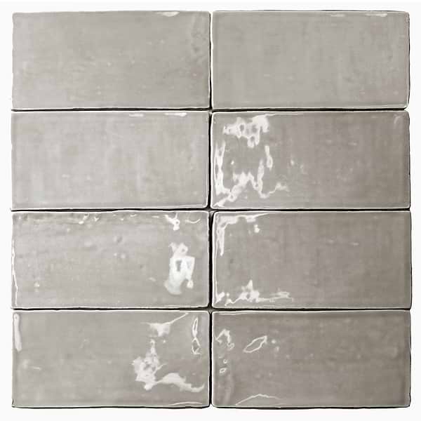 Lancaster 3x6 Dove Polished Ceramic Tile