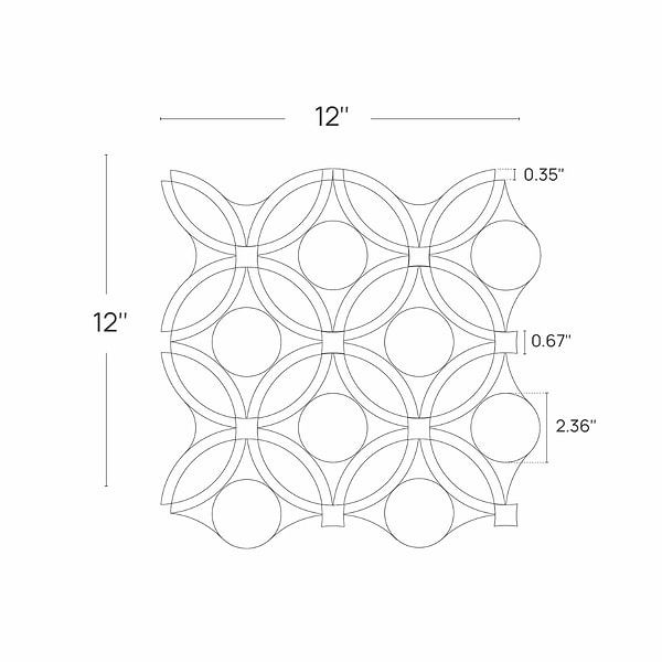 Highland Blossom Marble Polished Mosaic Tile