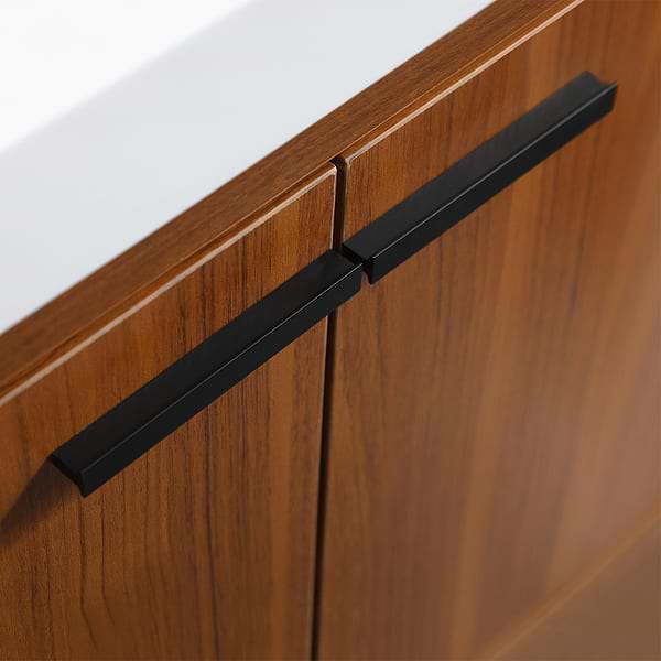 Ember Teak 24" Single Vanity with White Solid Surface Top