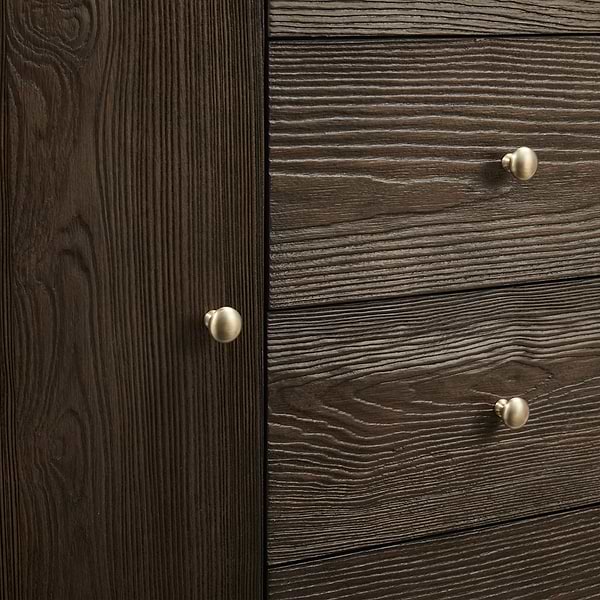 James Martin Vanities Gracyn Natural Ash 48" Single Vanity with Victorian Silver Quartz Top