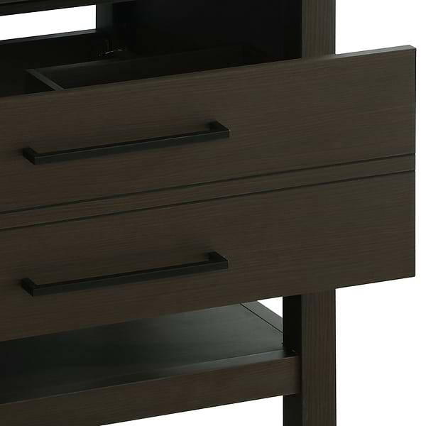 Carson Mocha Brown 36" Single Vanity with Cultured Marble Top