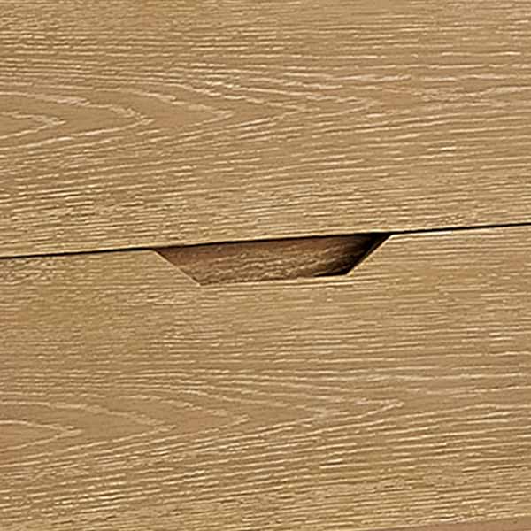 Salma Blonde Oak 55" Single Vanity with White Cultured Marble Top