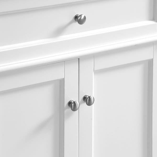 Montair White 60" Double Vanity With Carrara White Marble Top