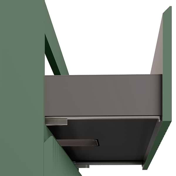 Prima Forest Green 36" Single Vanity with Integrated Solid Surface Top