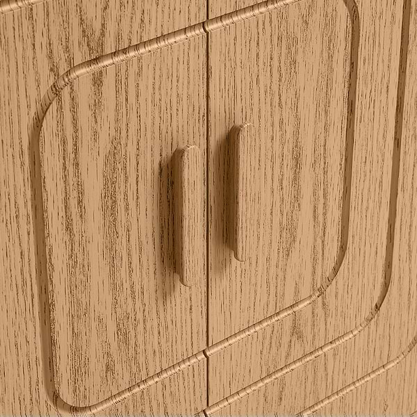 Emett Medium Ash 36" Single Vanity with White Quartz Top by TileBar Studio Vanities, View 6, open zoomed image