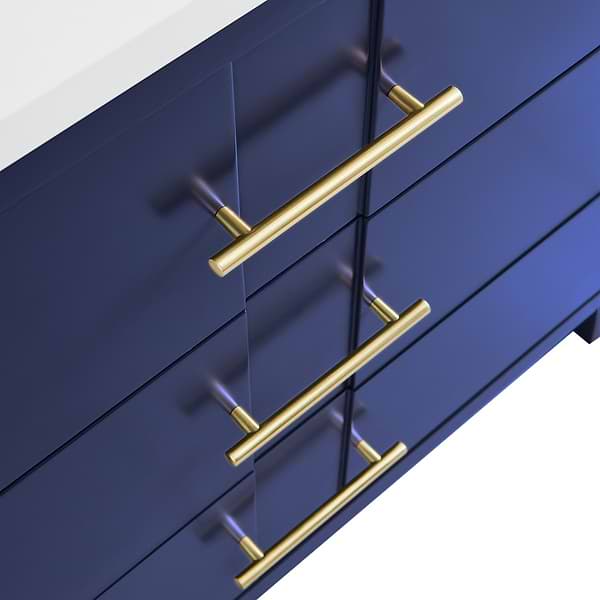Iconic Navy and Gold 36" Single Vanity without Top