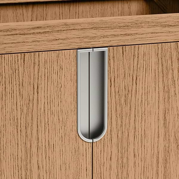 Corbin Medium Ash 36" Single Vanity without Top by TileBar Studio Vanities, View 7, open zoomed image