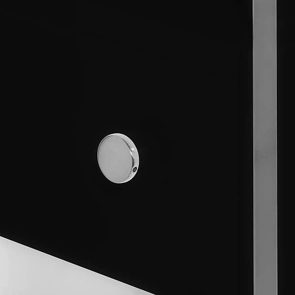 Lucite 36" Black Gloss Vanity and Counter