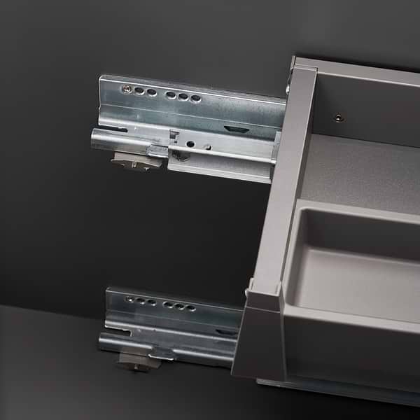 Linear White 24" Single Vanity with Integrated White Solid Surface Top