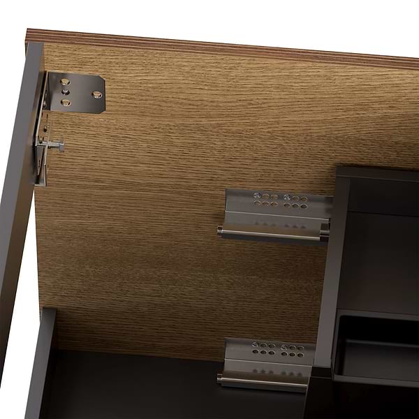 Melrose White Ash 36" Single Vanity with Nero Marquina Marble Top