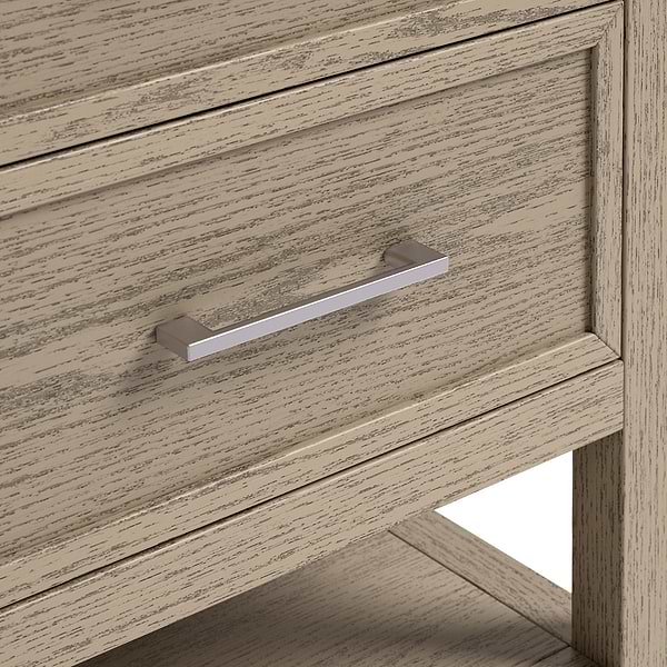 TileBar Studio Vanities Rowan Greige Ash 48" Single Vanity with Carrara Marble Top