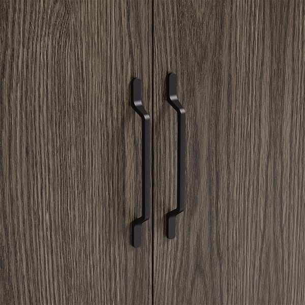 Setton Espresso Oak 24" Single Vanity with White Quartz Top by TileBar Studio Vanities, View 7, open zoomed image