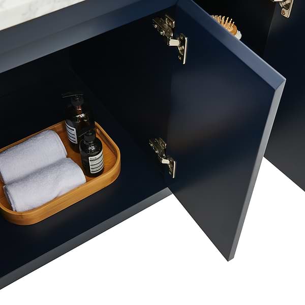 Province Navy and Gold 36" Single Vanity without Top