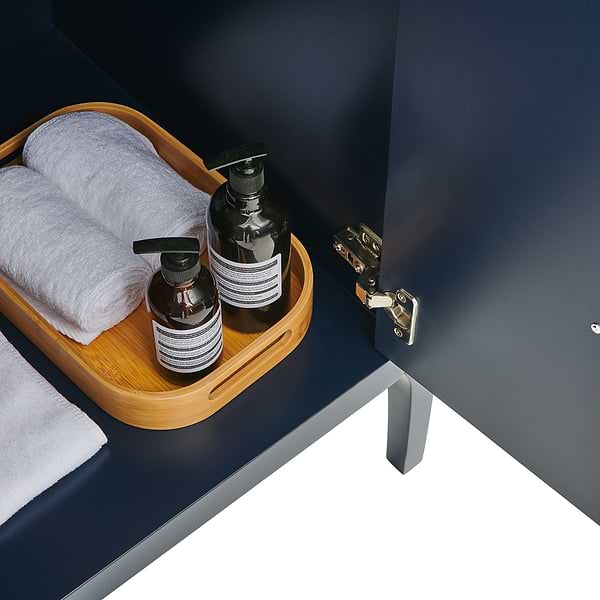 Province Navy and Gold 24" Single Vanity without Top
