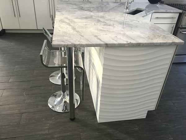 Gentle Waves White 12x36 Polished Ceramic Wall Tile