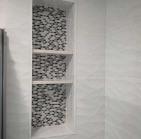 Billowy Clouds White 12x36 Polished Ceramic Wall Tile