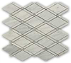 Imperial Carrara White Polished Textured Marble Mosaic Tile
