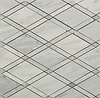 Imperial Carrara White Polished Textured Marble Mosaic Tile