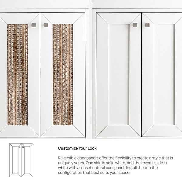 James Martin Vanities Chianti Glossy White 24" Single Vanity with Gold Hardware and White Counter