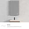 Mage Matte Black 24x36" Framed Rectangle LED Mirror
