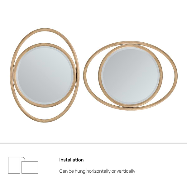 James Martin Vanities Esca Natural 28x38" Oval Mirror