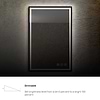Mage Matte Black 24x36" Framed Rectangle LED Mirror
