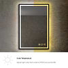 Mage Matte Black 24x36" Framed Rectangle LED Mirror