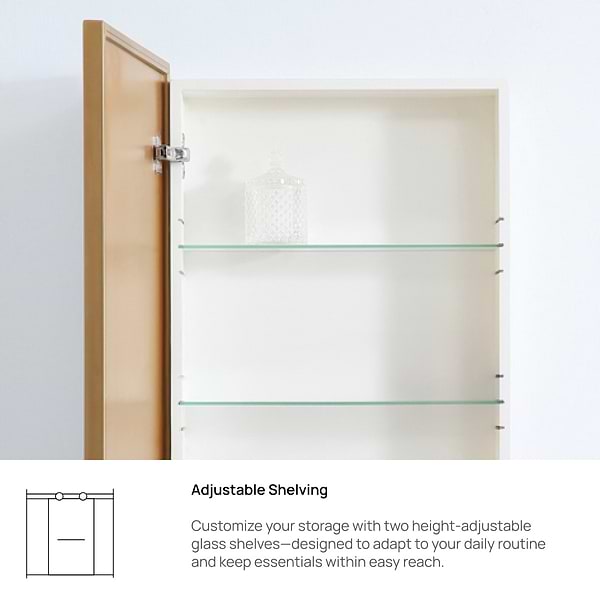Oraya Brass 20x28" Medicine Cabinet