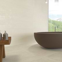 Instinct Murmur Canvas Beige 12x32 Textured Matte Ceramic Wall Tile