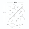 Isobel Grace Peach Polished Marble Luxury Mosaic Tile