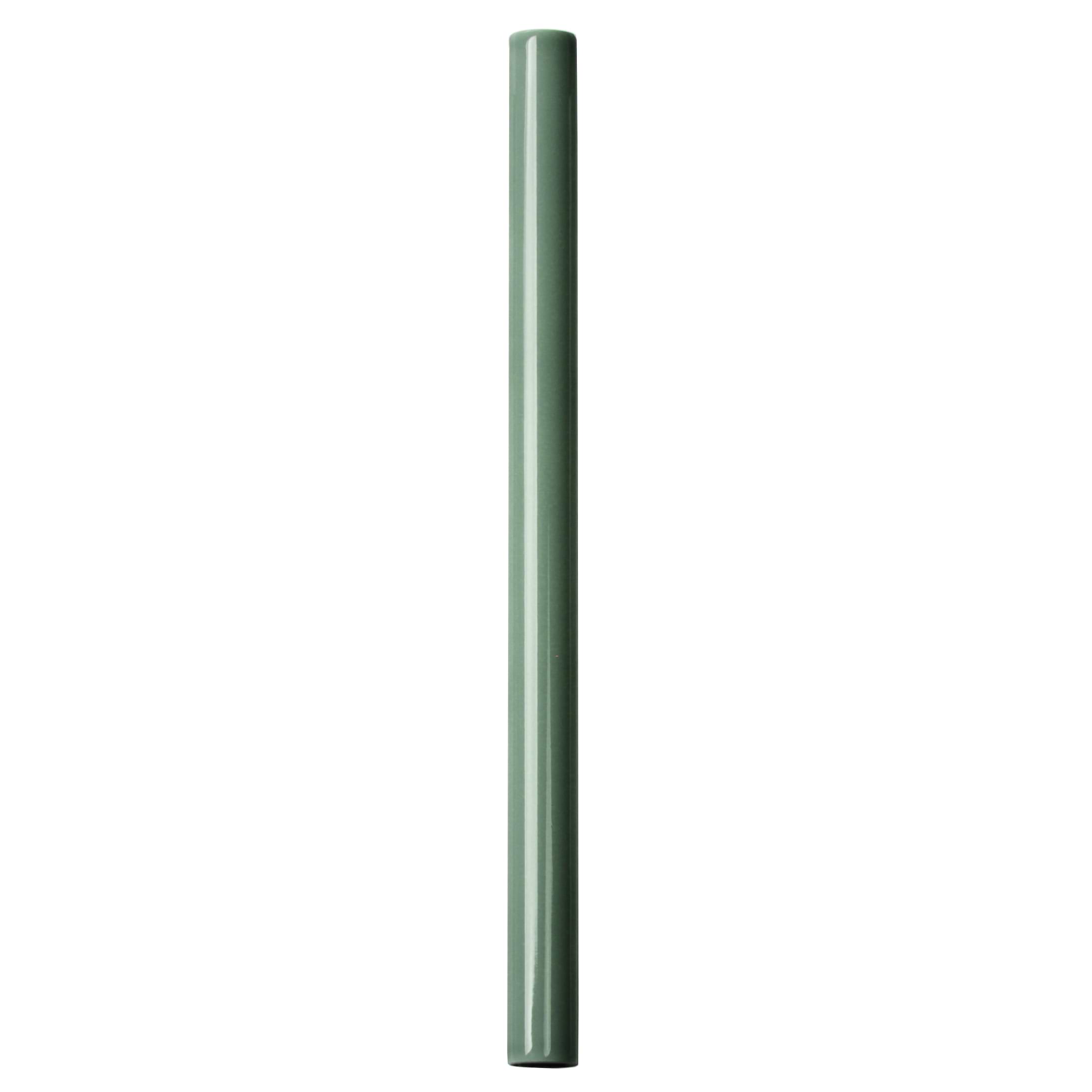 Lancaster Bristol Open Seas Green 1x12 Polished Ceramic Pencil Liner; in Sea Green Ceramic; for Backsplash, Bathroom Wall, Kitchen Wall, Wall Tile; in Style Ideas Beach, Classic, Contemporary, Cottage, Craftsman, Farmhouse, Industrial, Mediterranean, Mid Century, Modern, Traditional, Transitional