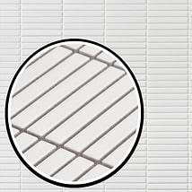 Kai White 1x4" Tri-Stacked Matte Porcelain Mosaic Tile