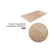 Kenridge Chevron Maple Brown 24x48 Wood Look Matte Porcelain Tile