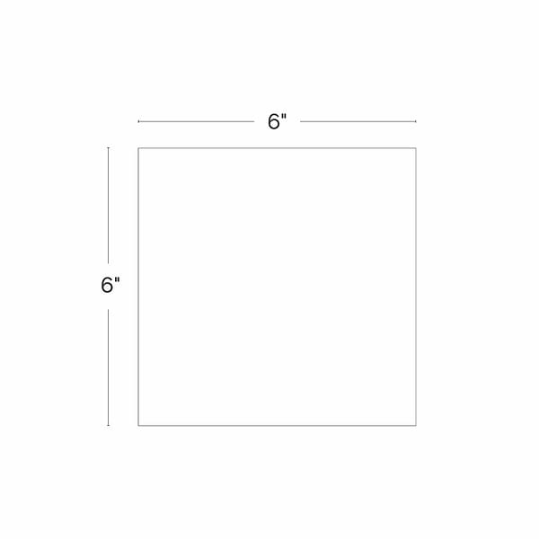 Kinro Snow White 6x6 3D Polished Porcelain Tile