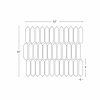 Komorebi Picket Golden Honey 1x3 Polished Glass Mosaic Tile