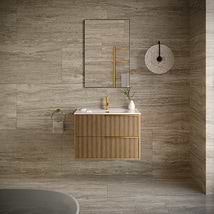 Nashville Beige 24x48 Travertine Look Polished Porcelain Tile
