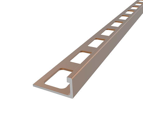 Essential Dark Bronze Brown 10mm L-Shape Aluminum Tile Edging Trim
