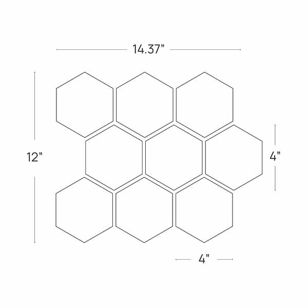 Lilac Premium 4" Hexagon Honed Marble Mosaic Tile