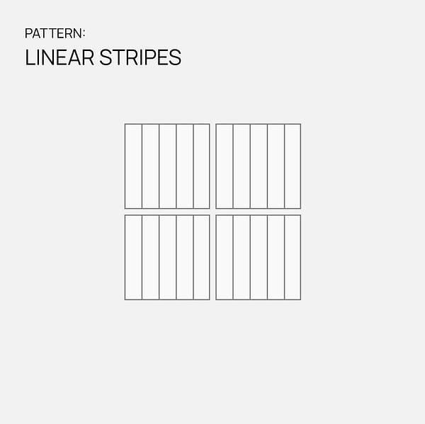Elizabeth Sutton Arc Stripes Canyon Terracotta 12x12 Honed Marble and Terrazzo Mosaic Tile