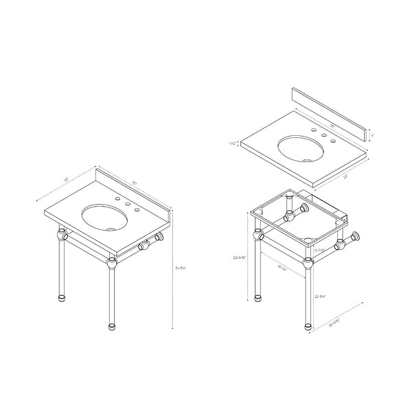 Elinor Polished Nickel 30" Single Console with Carrara Marble Top Oval Sink and Backsplash