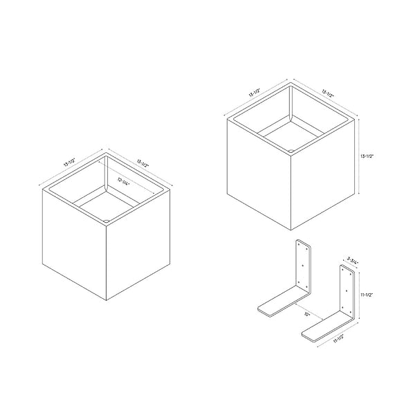Kuba Forest Green 14" Concrete Square Floating Sink by mudd.concrete