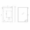 Mage Matte Black 24x36" Framed Rectangle LED Mirror