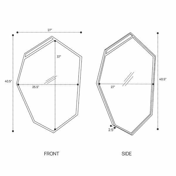 Arteriors Talland 27"x40.5" Bronze Geometric Mirror